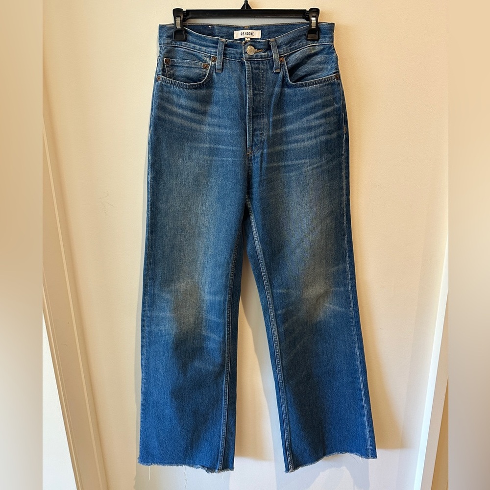 RE/DONE Straight Leg High Rise Jean size 26